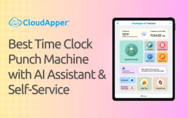 Best Time Clock Punch Machine with AI Assistant & Self-Service