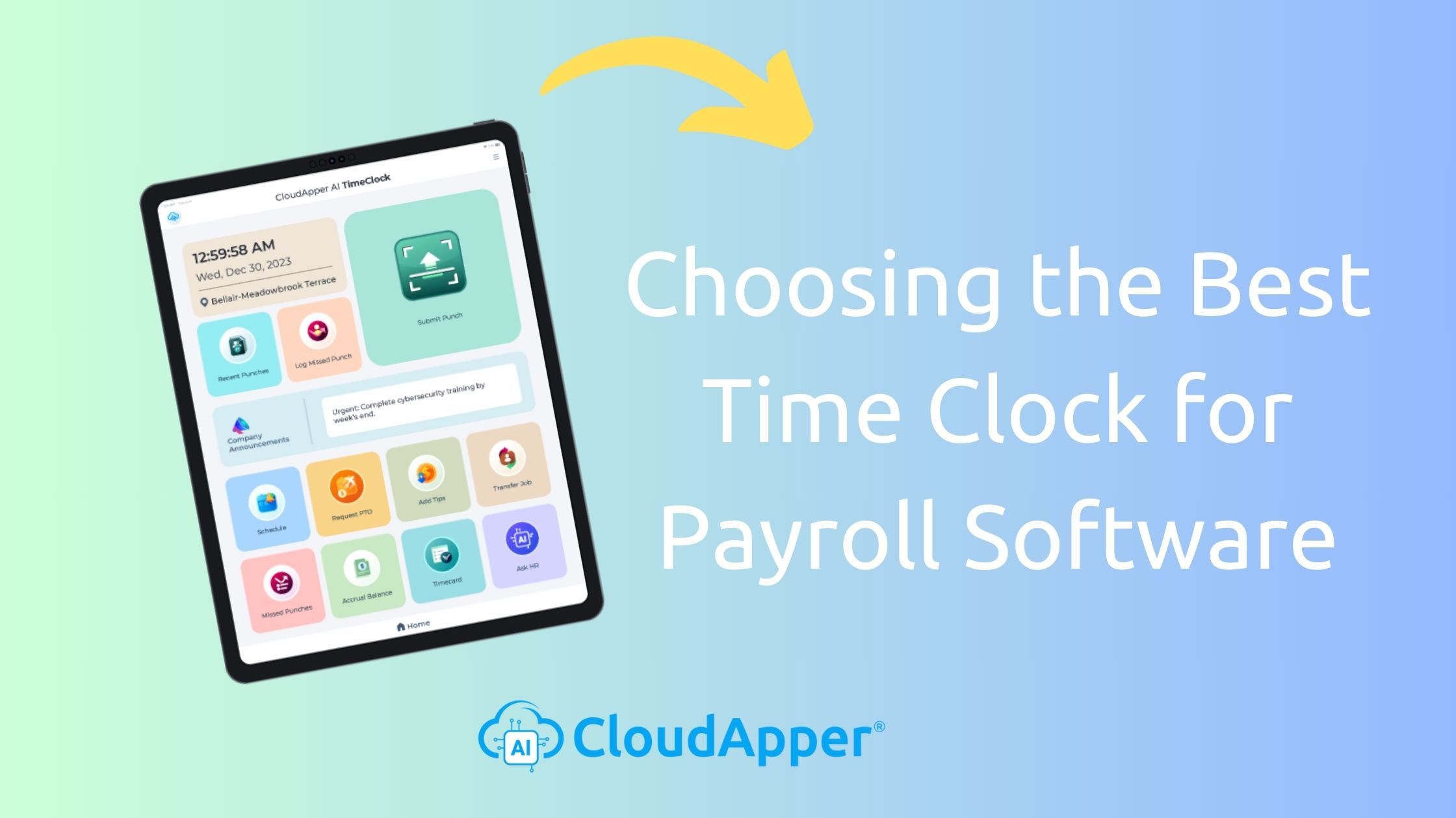 Choosing the Best Time Clock for Payroll Software