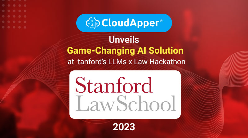 CloudApper to Showcase Patent Pulse Solution at LLMs x Law Hackathon #2