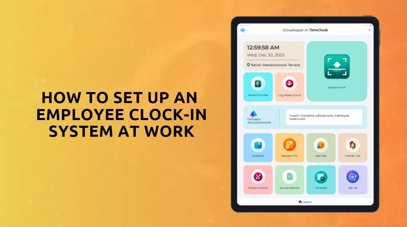 How to Set Up an Employee Clock-In System at Work