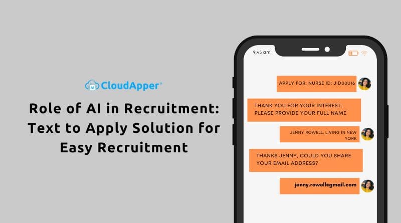 Role Of AI In Recruitment Text To Apply Solution For Easy Recruitment