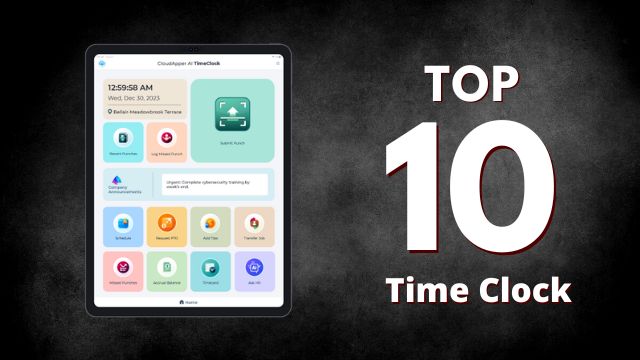 Top 10 Time Clock Software for Employee Time Tracking With Pros and Cons