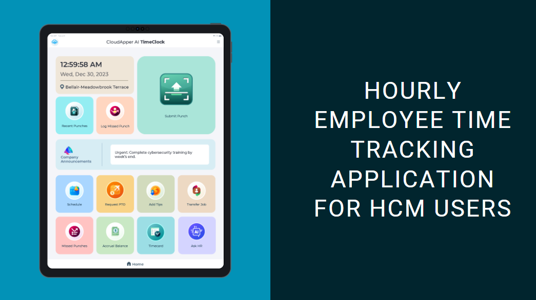 Hourly Employee Time Tracking Application for HCM Users