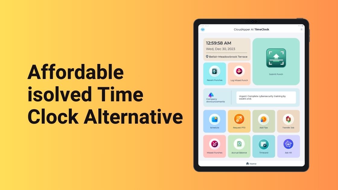 Affordable isolved Time Clock Alternative