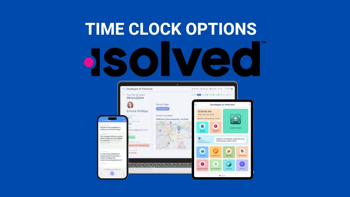 Time Clock Options for isolved Time (Timeforce)
