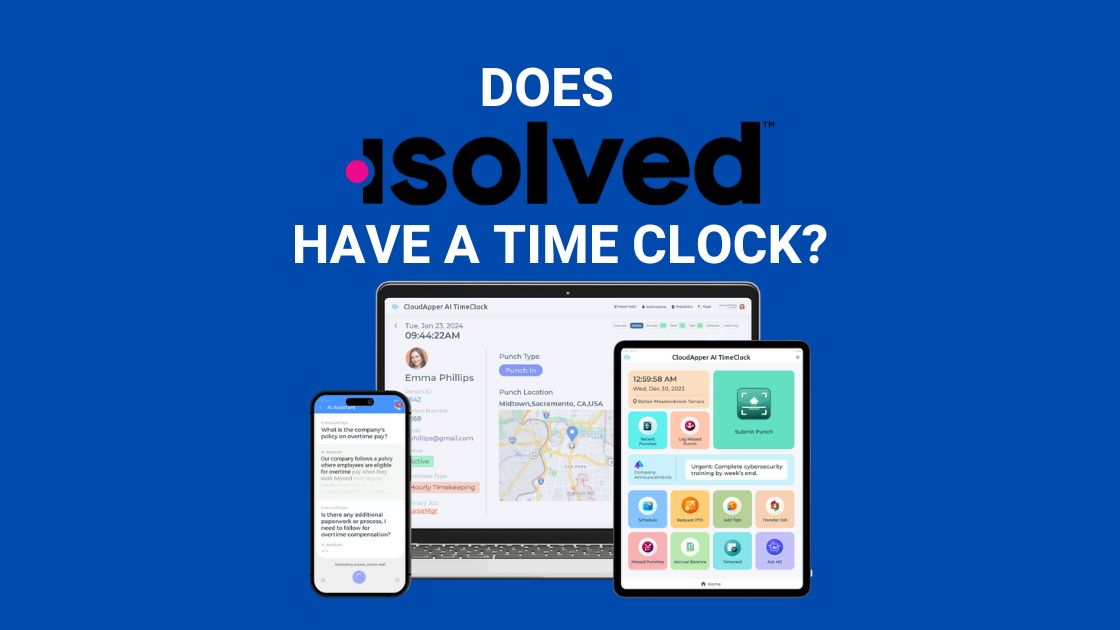 does isolved have a time clock