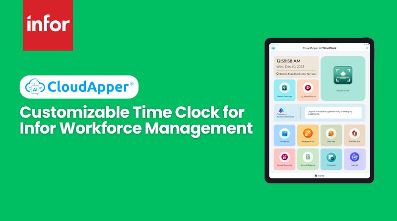 Customizable Time Clock for Infor Workforce Management