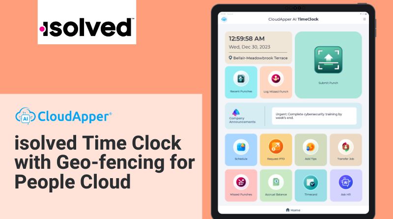 isolved Time Clock with Geo-fencing for People Cloud