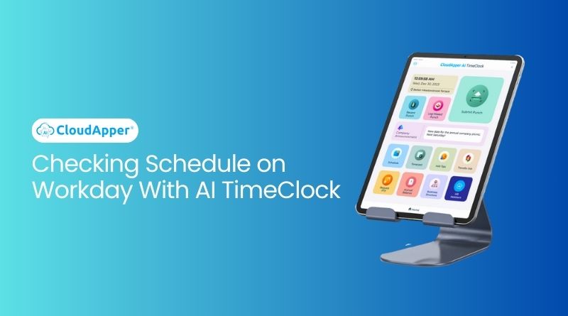 Checking Schedule on Workday With AI Time Clock