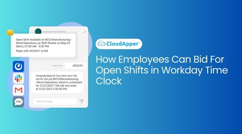 How Employees Can Bid For Open Shifts in Workday Time Clock