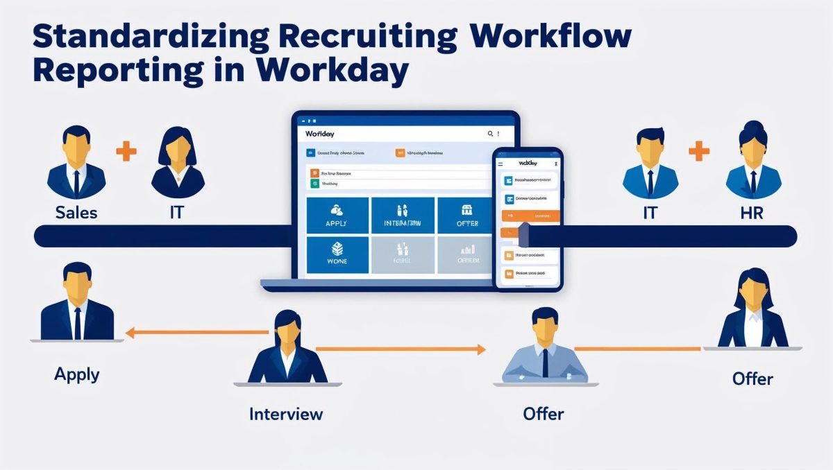 Standardize Recruiting Workflow Reporting in Workday Across Countries and Business Units