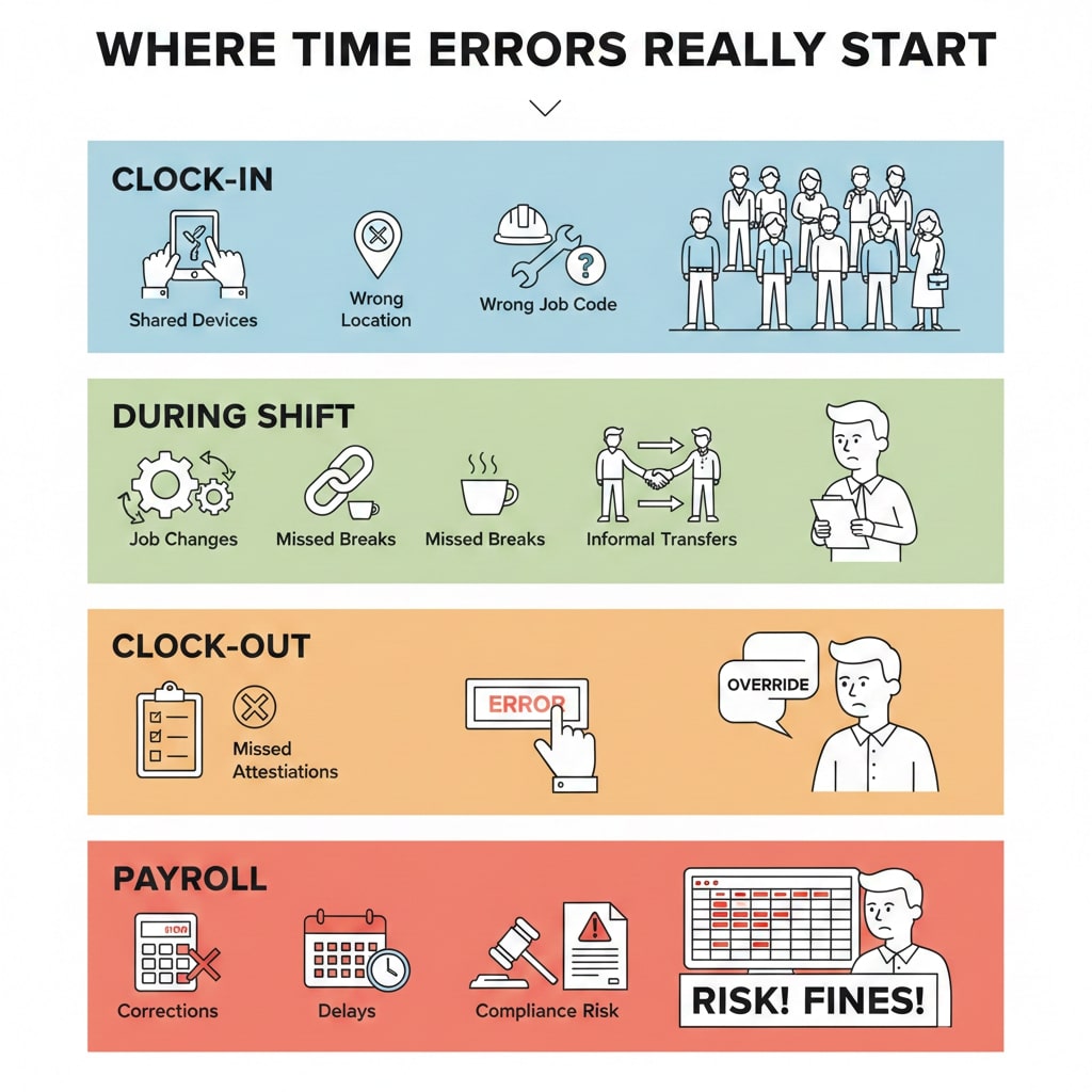 Where Time Errors Really Start