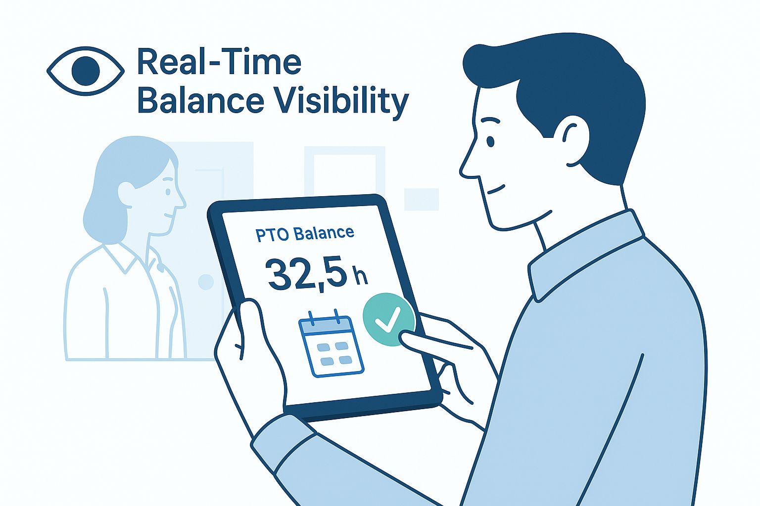 First, hrPad delivers real-time balance visibility.