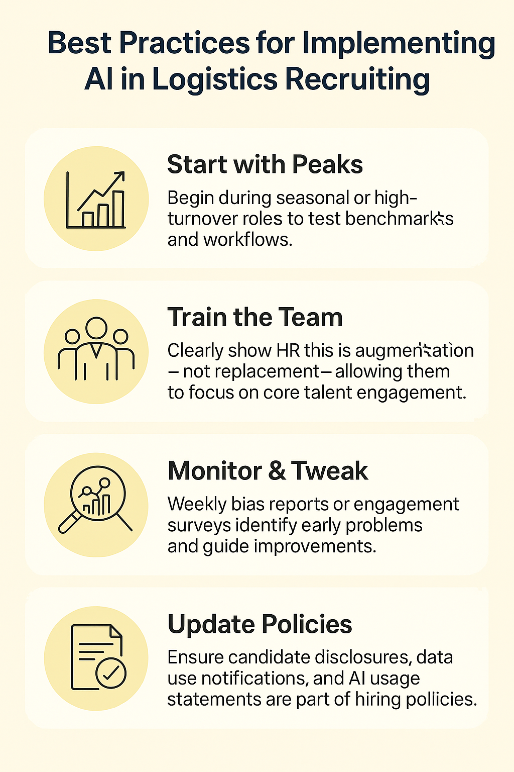 Best Practices for AI Recruiting in Logistics & Warehousing
