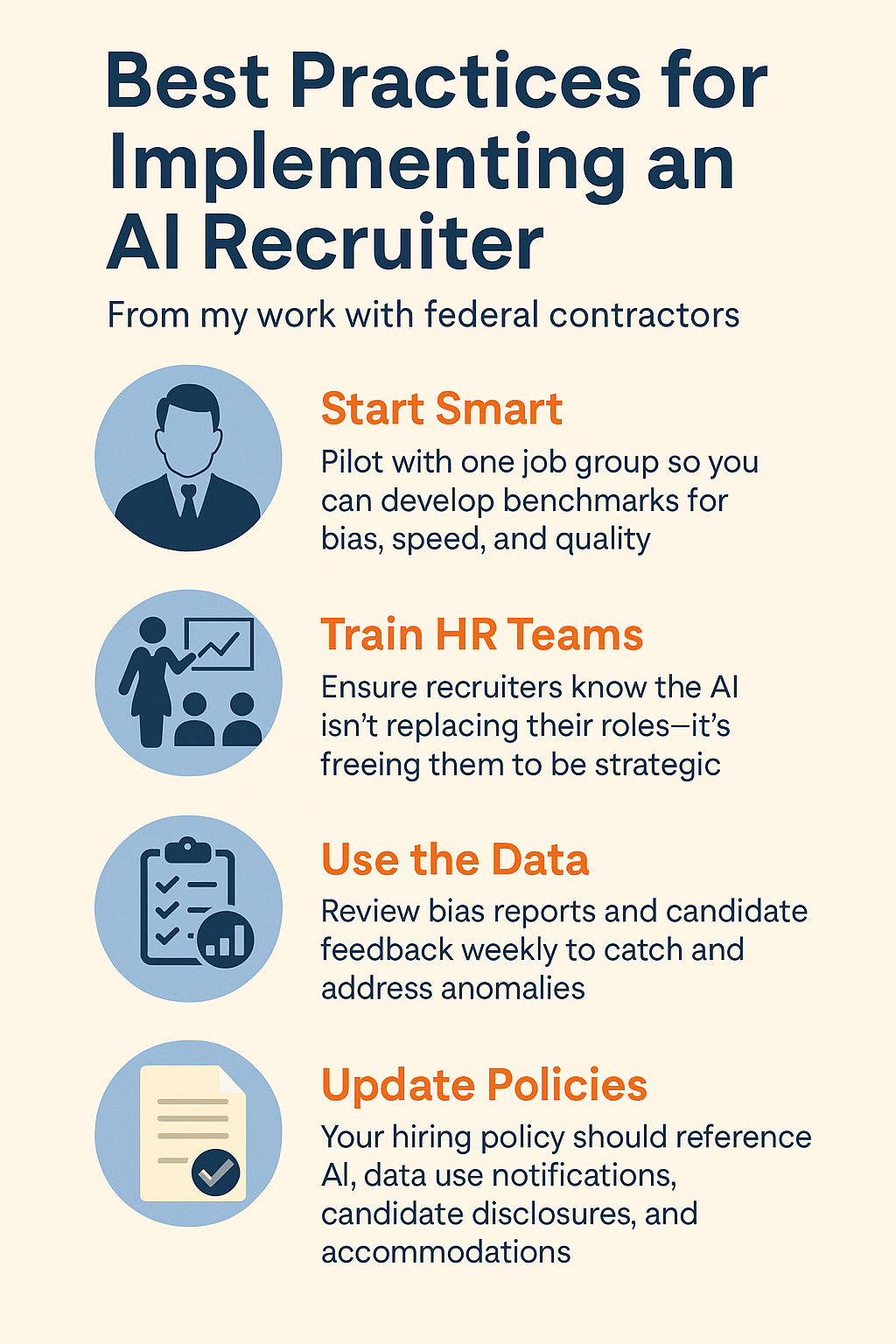 Best Practices for Implementing AI in Government Contractor Recruiting
