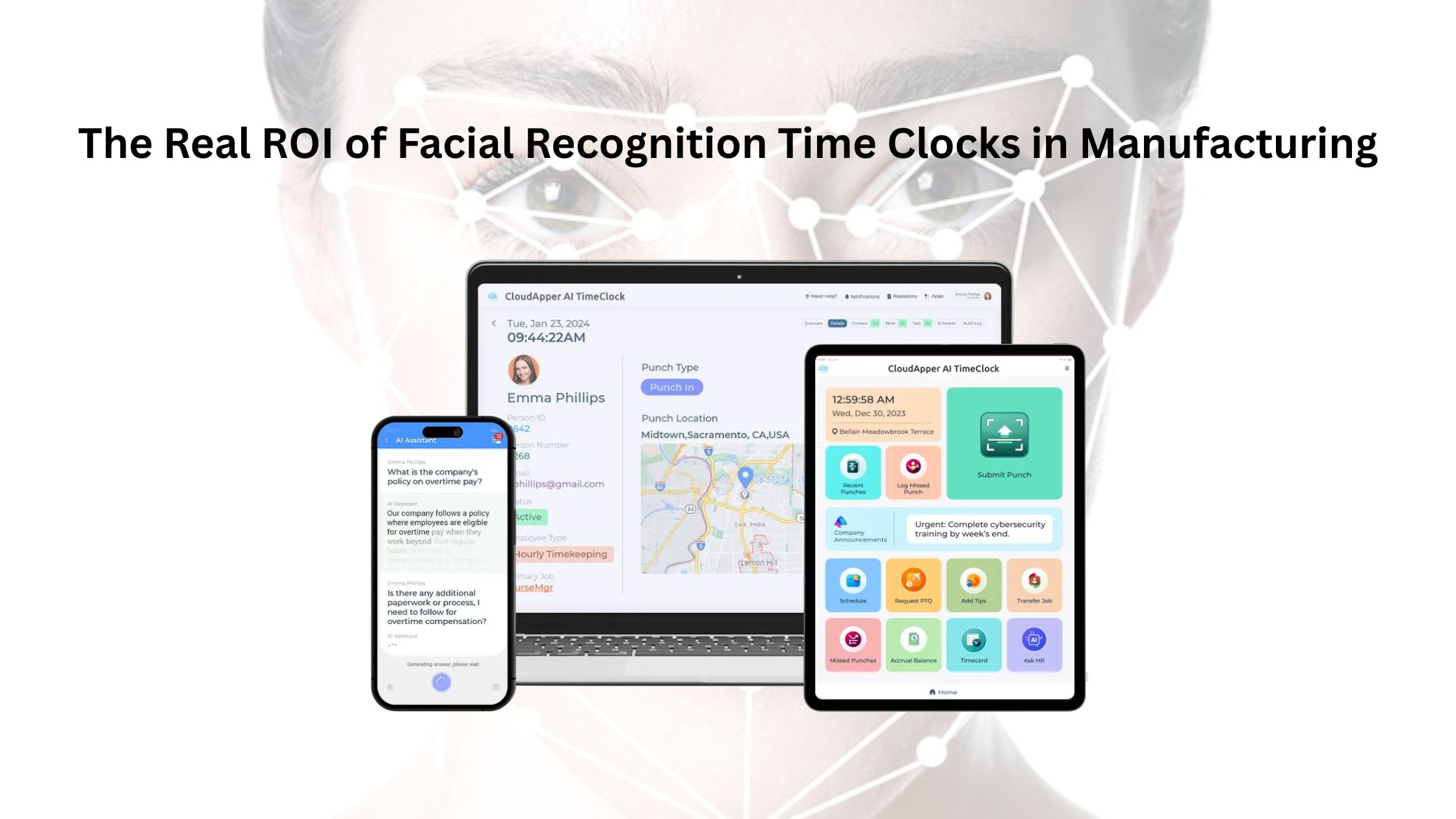 The Real ROI of Facial Recognition Time Clocks in Manufacturing