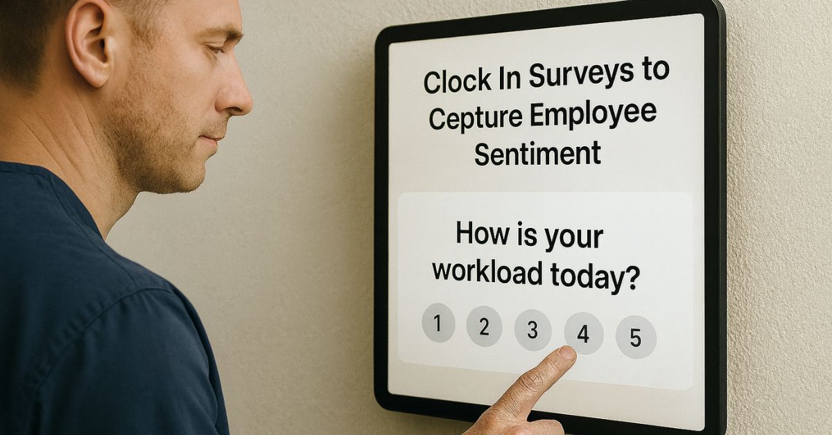 Capturing Employee Sentiment at Scale: Using Clock-In Surveys to Improve Retention