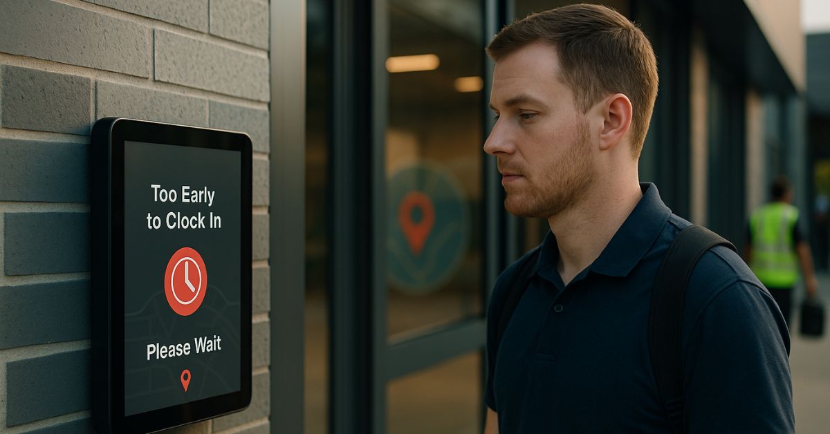 Cutting Costs by Controlling Early Punch-Ins: Location-Aware Rules for Frontline Teams