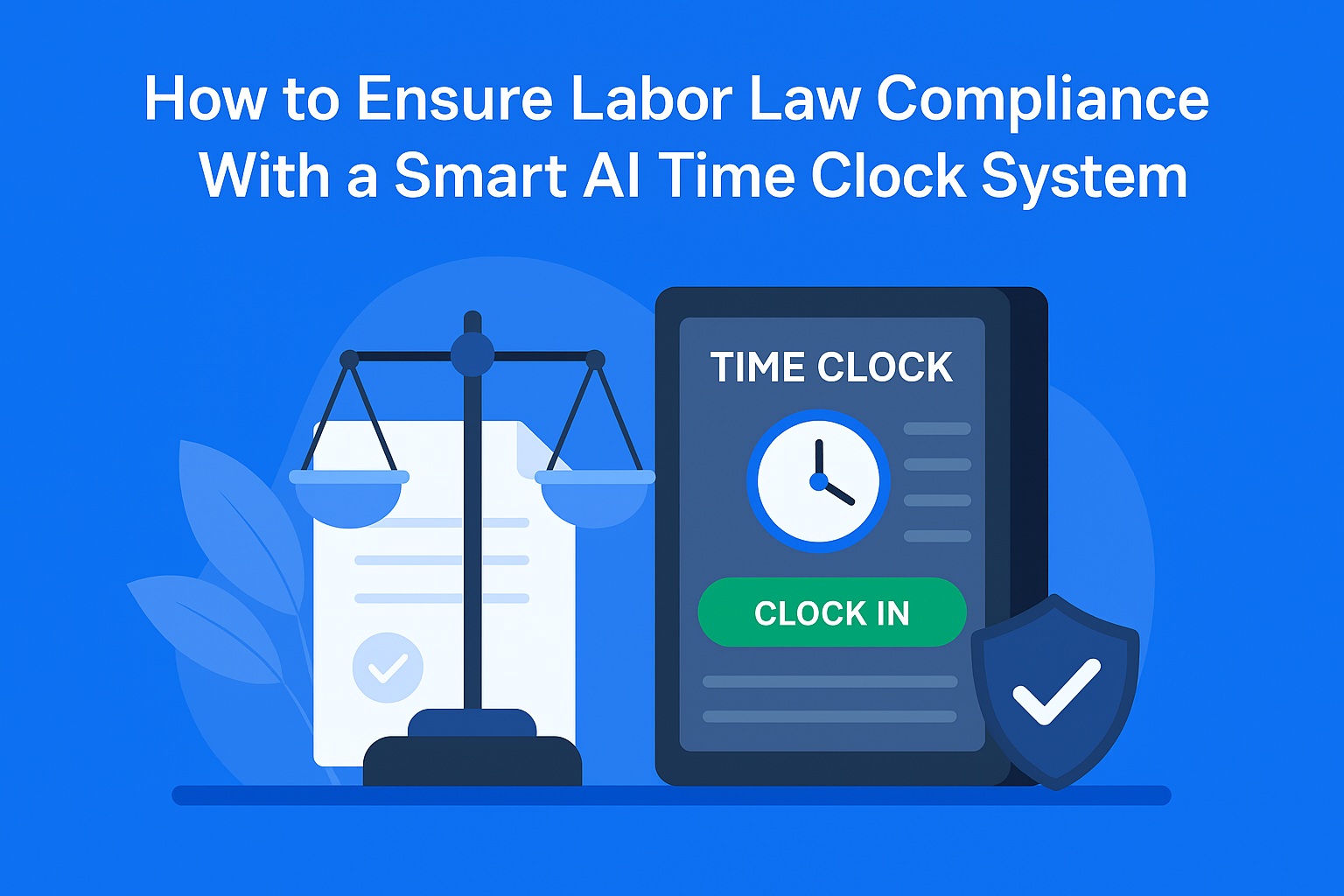 How to Ensure Labor Law Compliance With a Smart AI Time Clock System