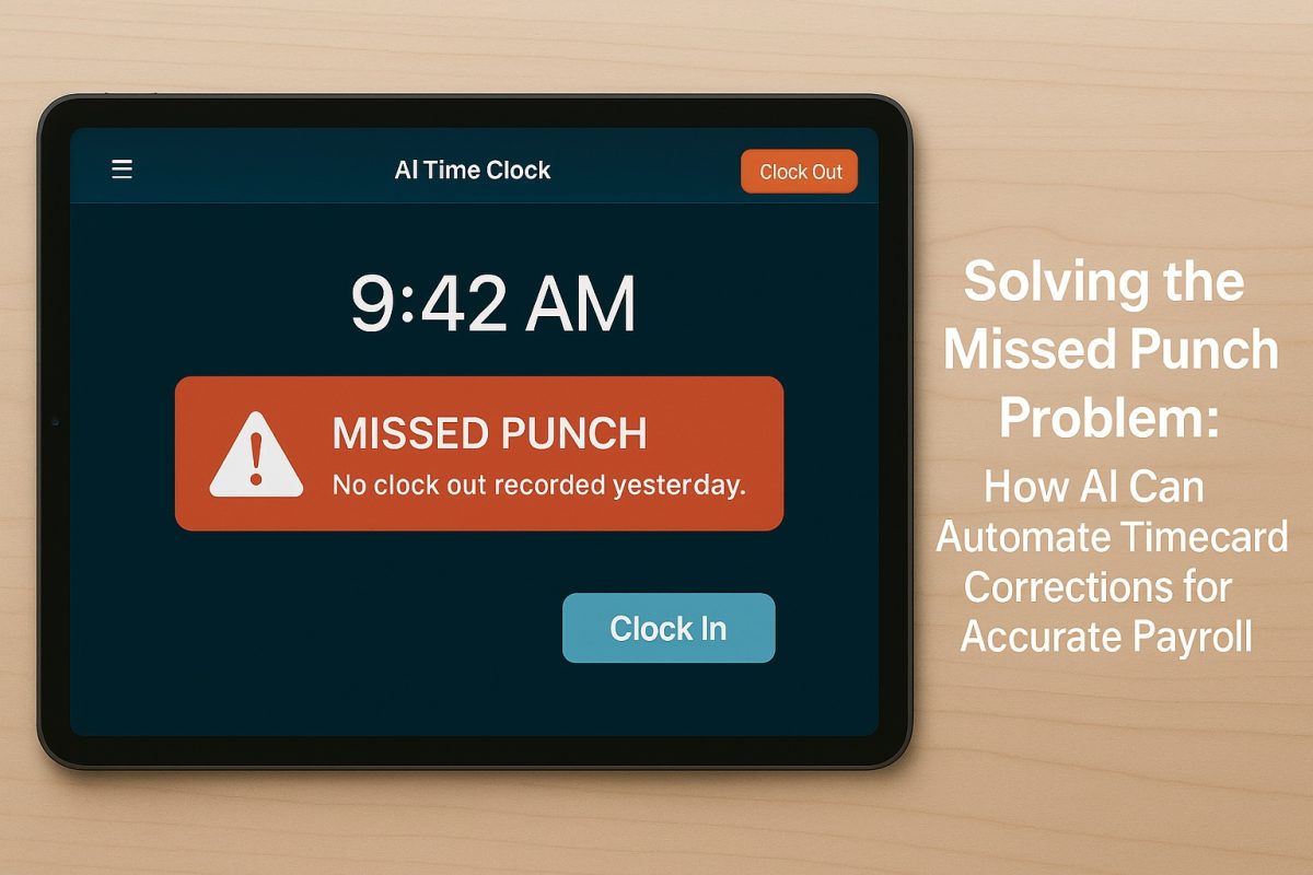 Solving the Missed Punch Problem: How AI Can Automate Timecard Corrections for Accurate Payroll