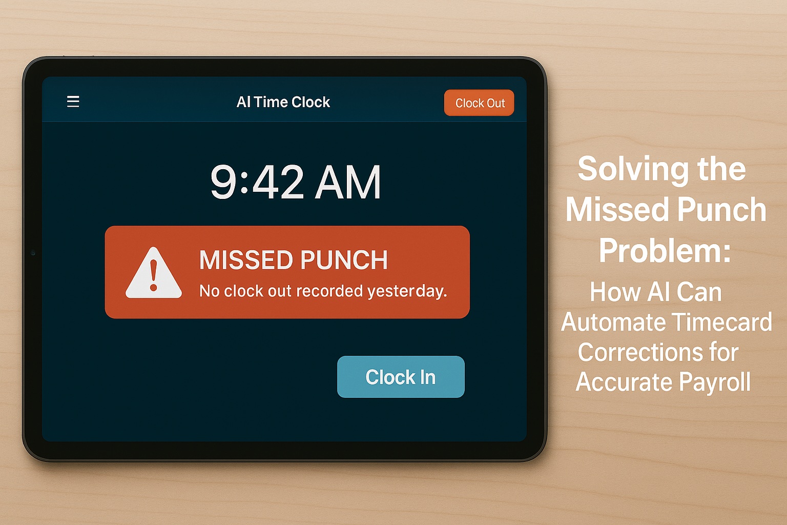 Solving the Missed Punch Problem: How AI Can Automate Timecard Corrections for Accurate Payroll