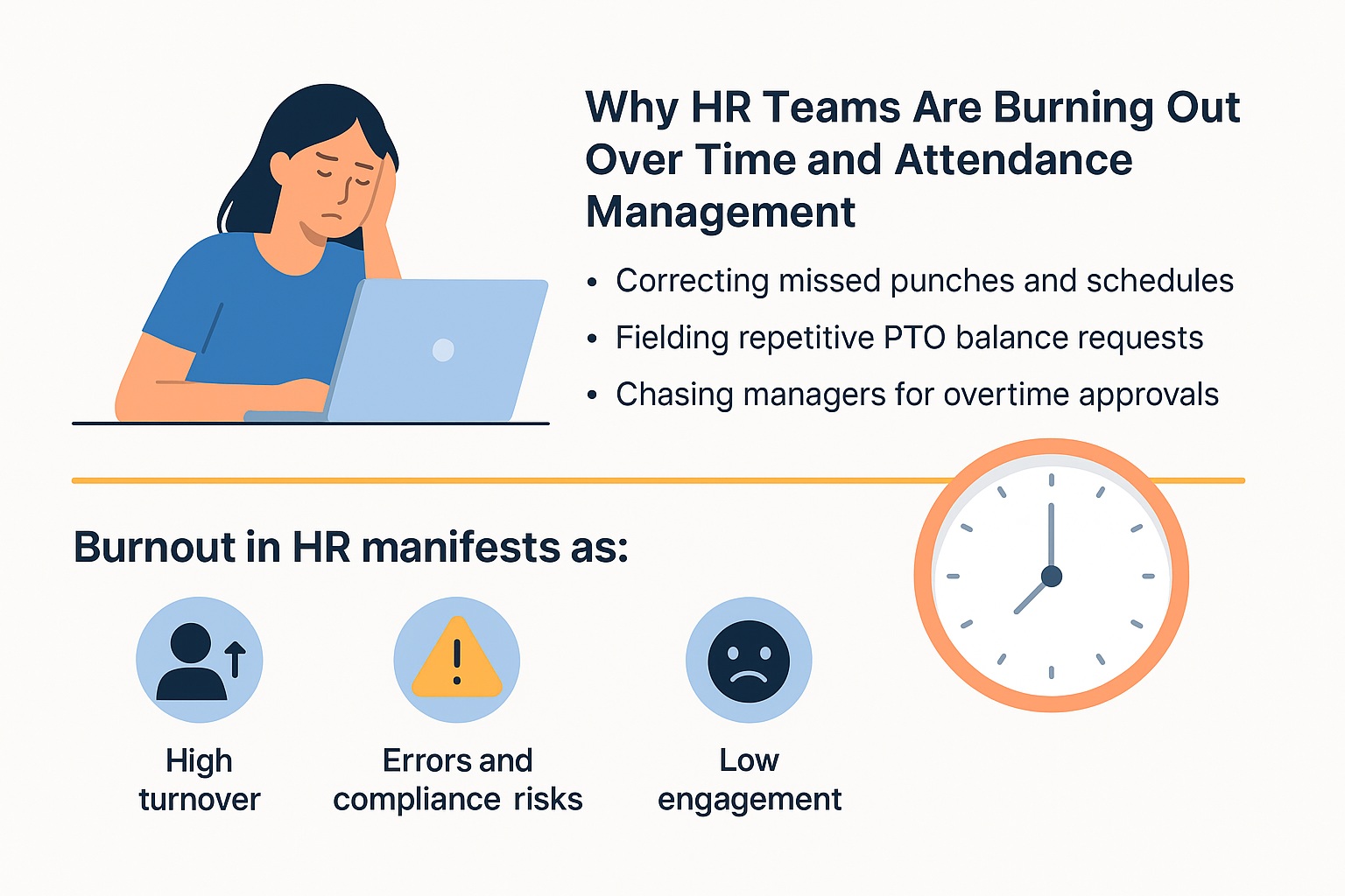 Why HR Teams Are Burning Out Over Time and Attendance Management