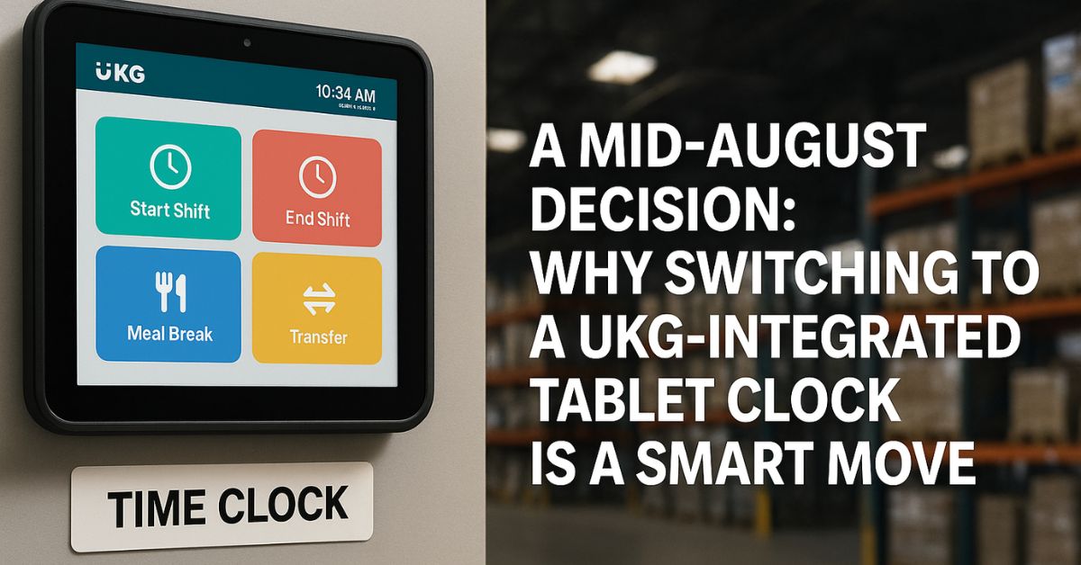 A Mid-August Decision: Why Switching to a UKG-Integrated Tablet Clock is a Smart Move