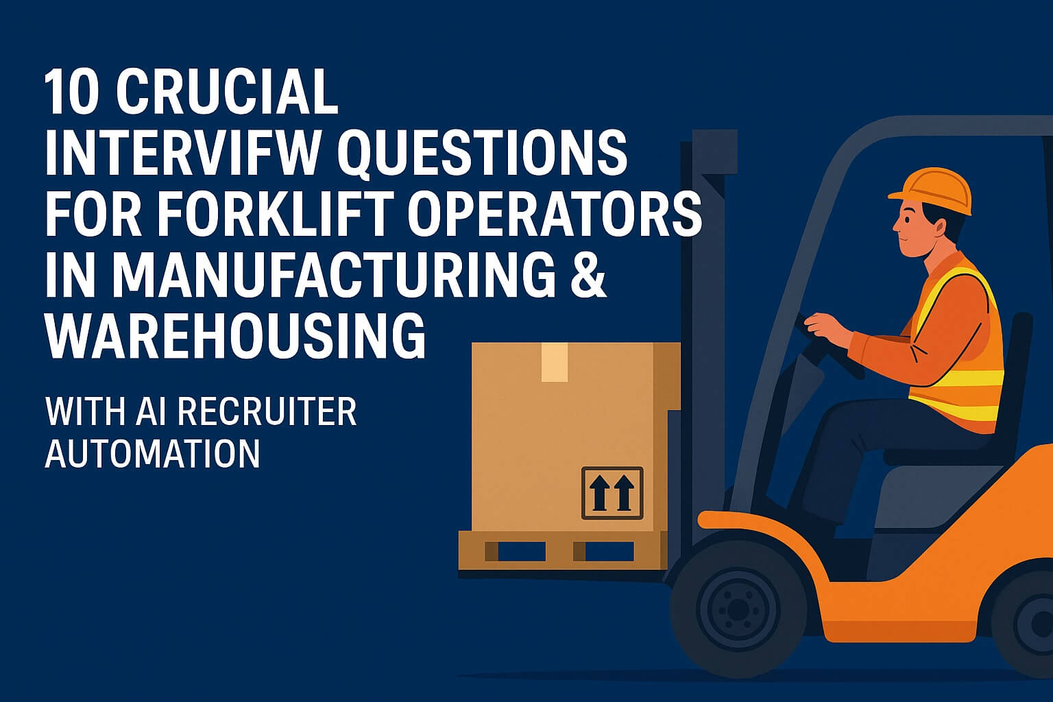 10 Crucial Interview Questions for Forklift Operators in Manufacturing & Warehousing with AI Recruiter Automation
