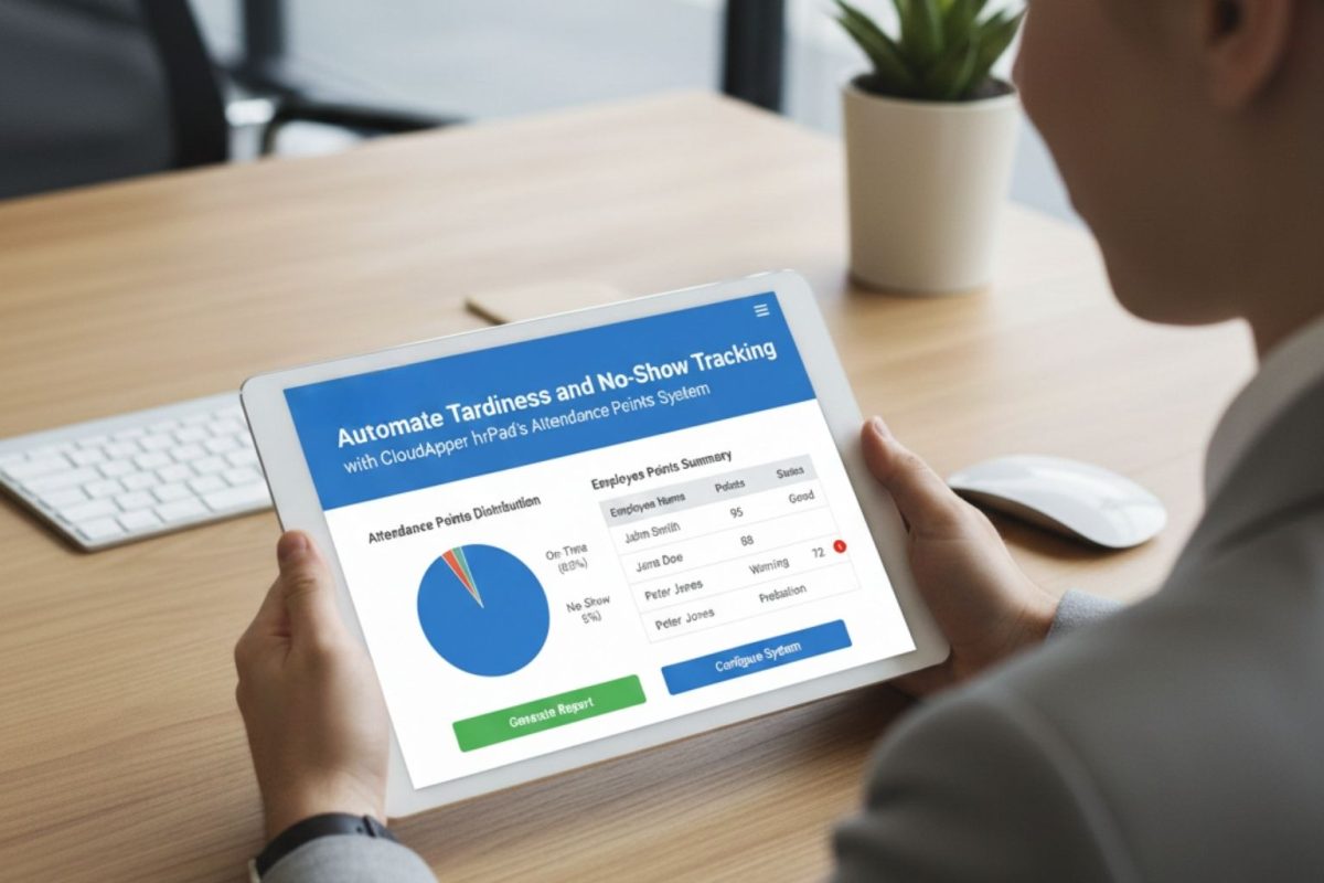 Automate Tardiness and No-Show Tracking with CloudApper hrPad’s Attendance Points System