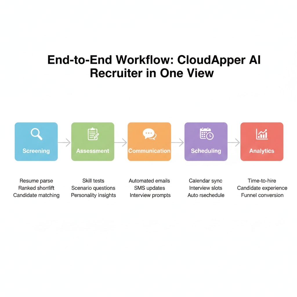 CloudApper AI Recruiter in One View