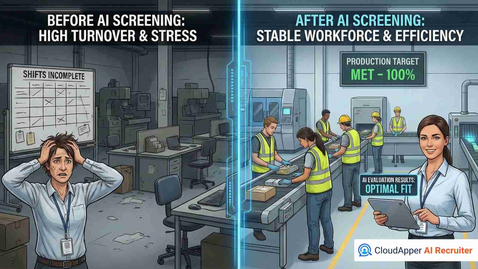 Reduce Manufacturing Turnover With AI Recruiter