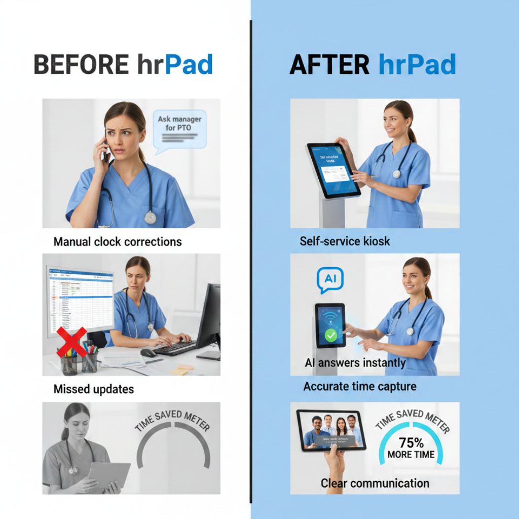 hrPad- Before and After