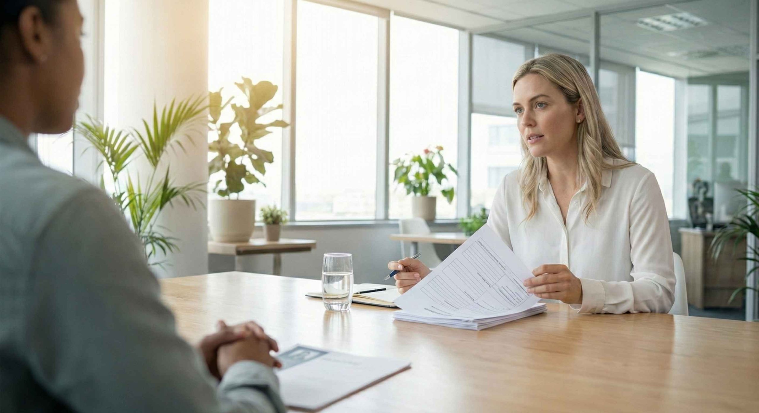 Skills demonstrated through structured candidate responses reviewed by recruiters during early screening