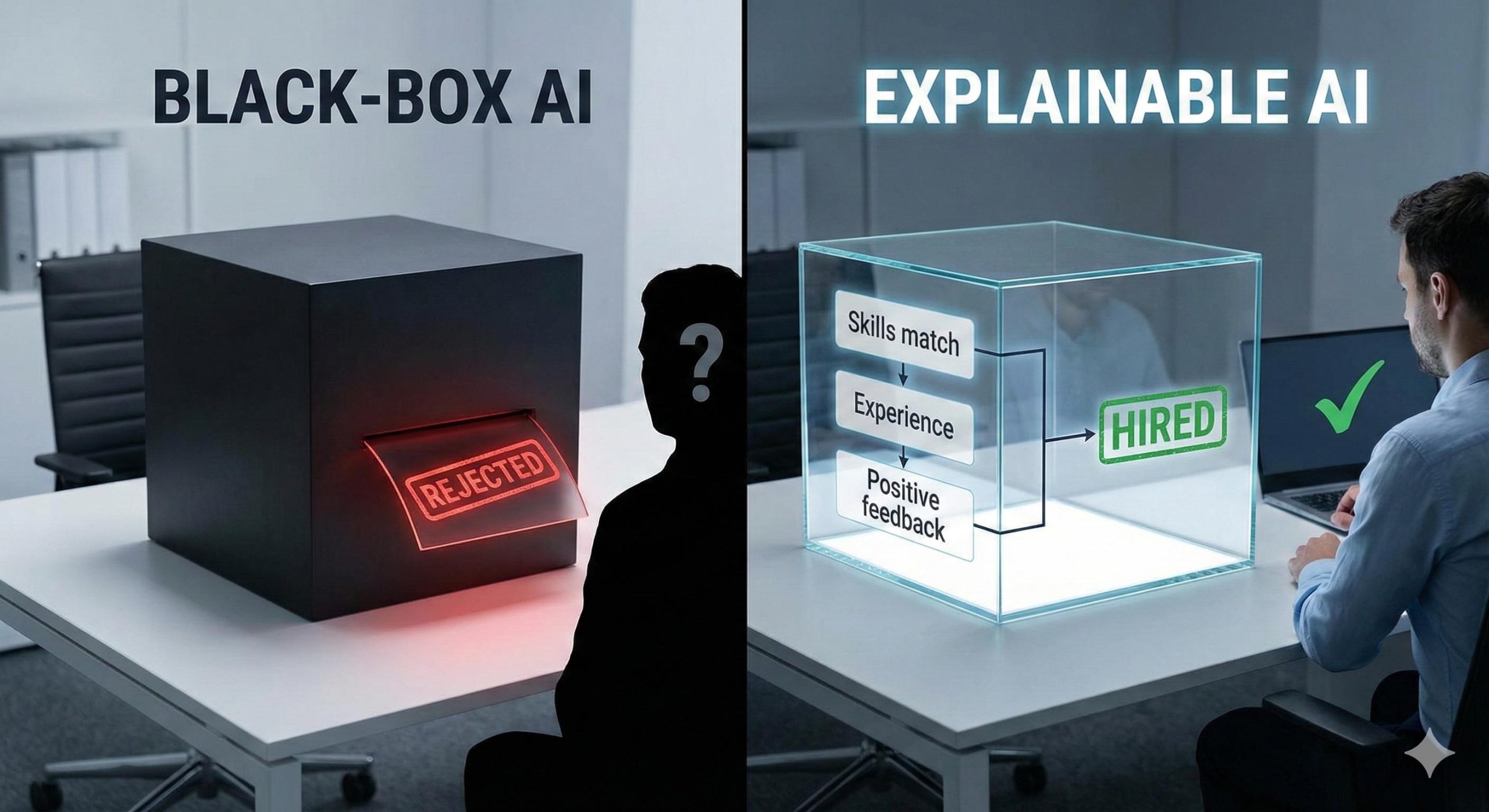 Transparent AI in HR vs black box AI in hiring