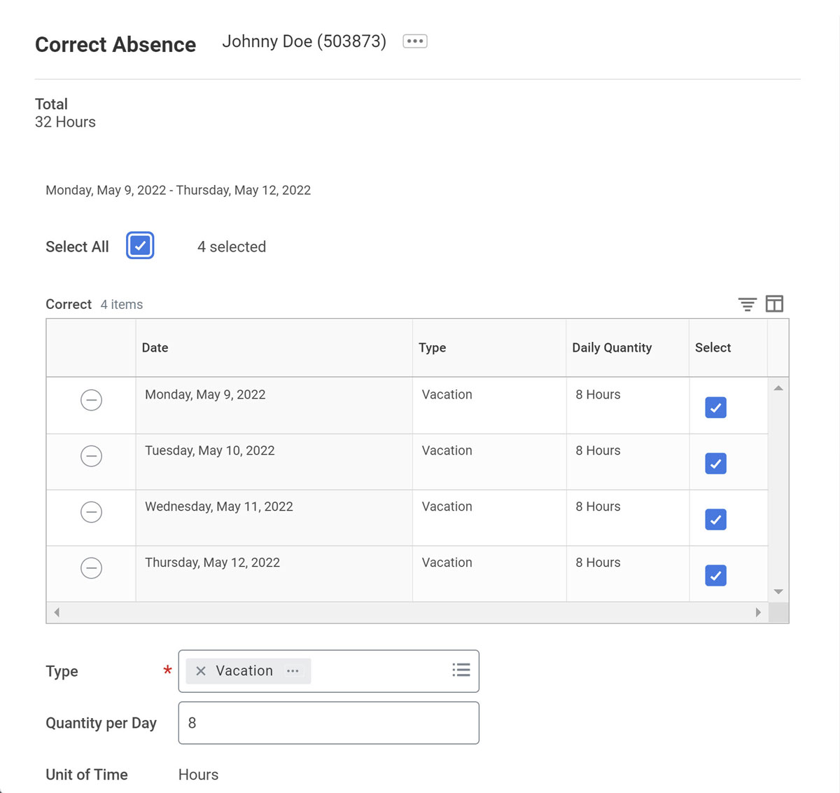 Verify Absence Plan Enrollment