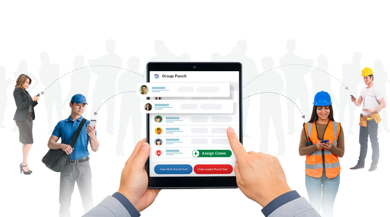 CloudApper Crew Punch | Group Time Entry for Any HCM System