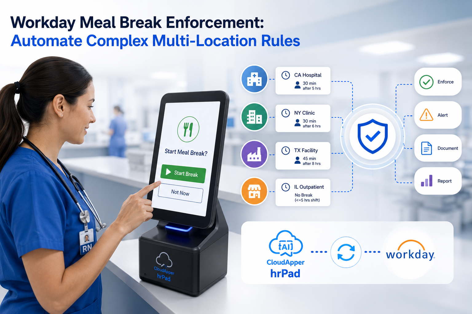Workday Meal Break Enforcement: Automate Complex Multi-Location Rules