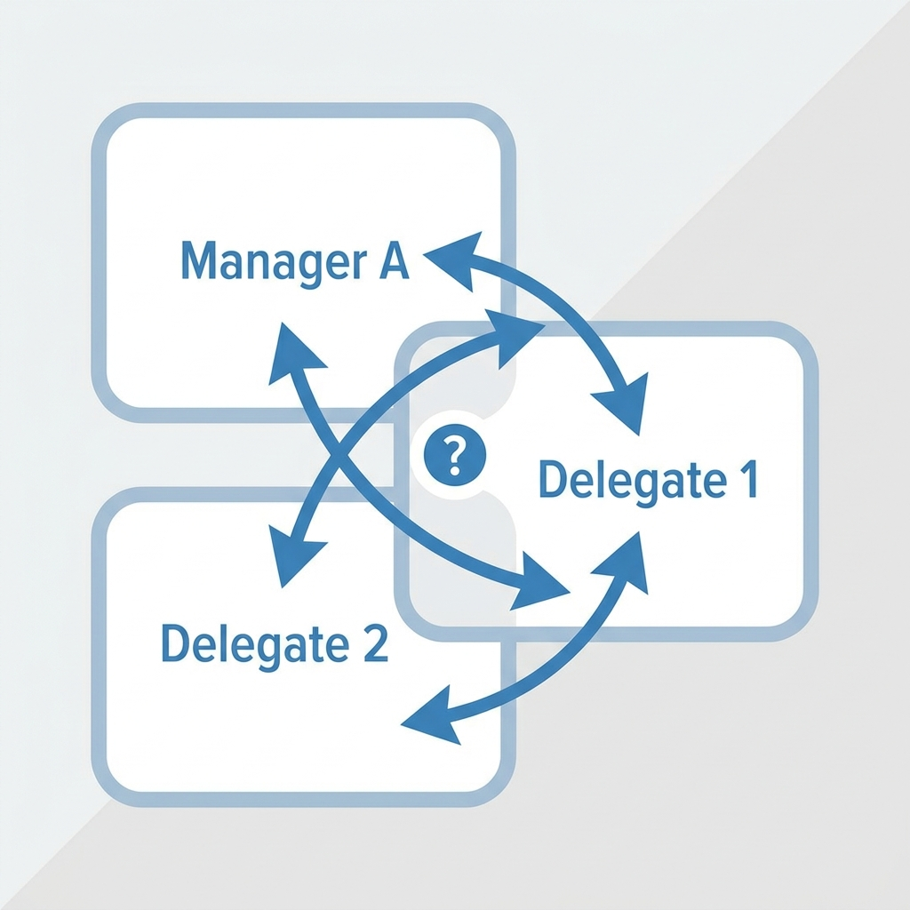 Workday delegation chains overlapping without a central view