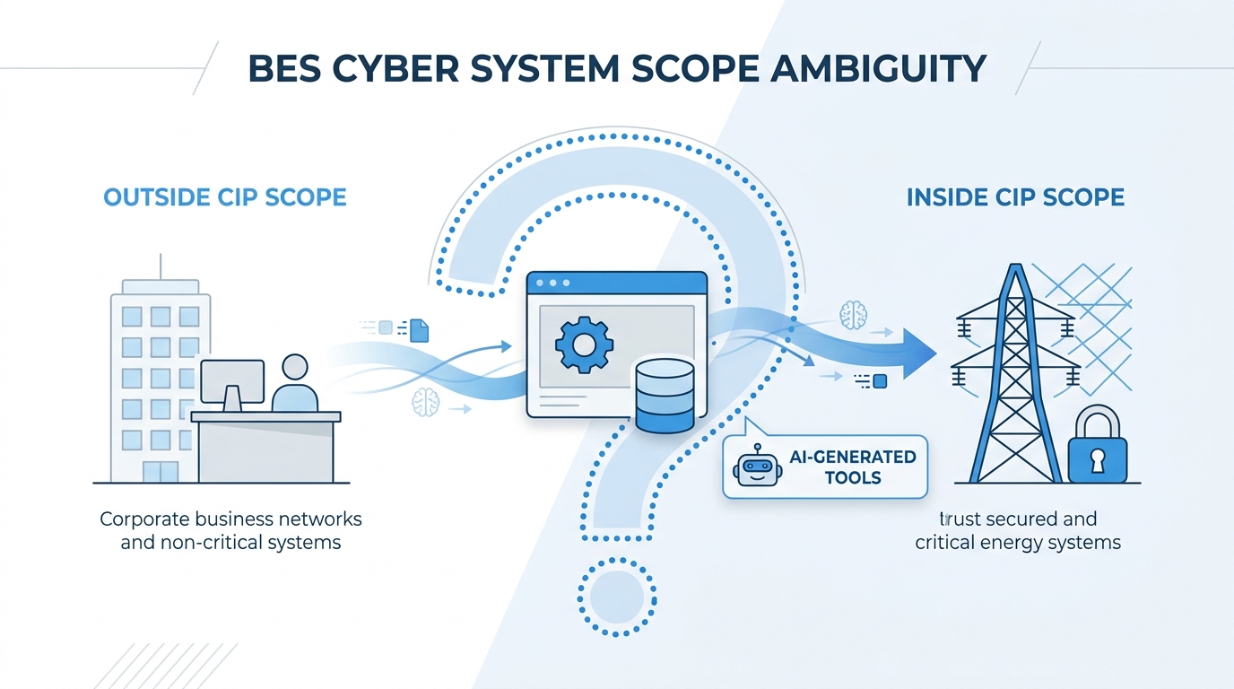 BES Cyber System scope ambiguity in AI-generated apps