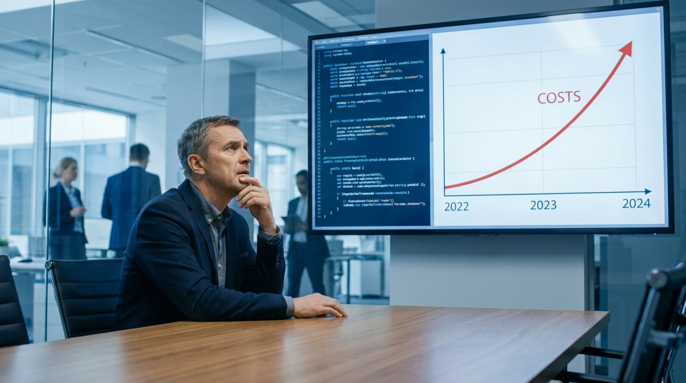 Technical debt vibe coded enterprise applications hidden costs IT governance