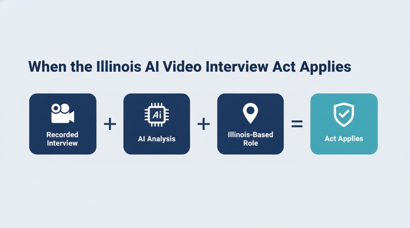 Illinois AI Video Interview Act applies when a recorded interview, AI analysis, and an Illinois-based role all come together