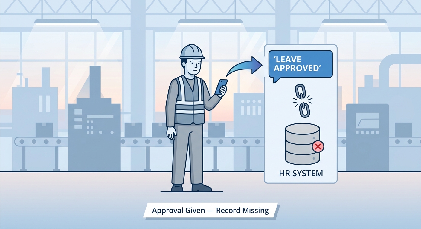 Frontline supervisor leave approval gap in Workday absence management