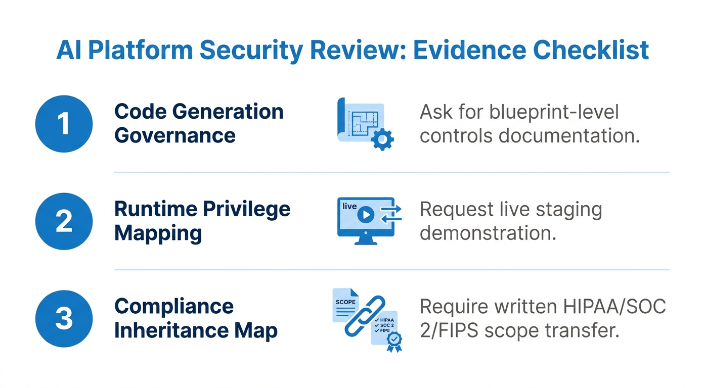 Enterprise AI vendor evaluation runtime governance checklist