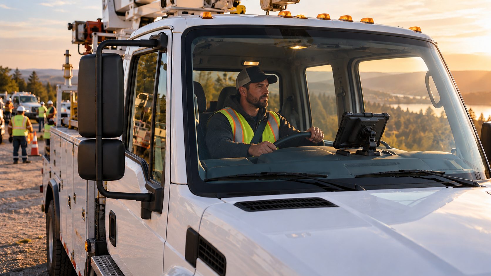 In-Vehicle Time Clocks for Crews Who Rotate Trucks: Clocking In From the Cab