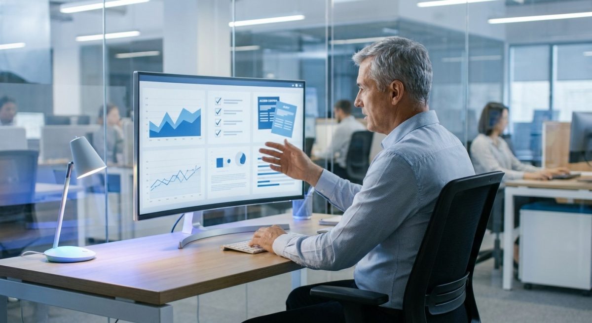 Enterprise IT director reviewing VDI compliance audit legacy application estate