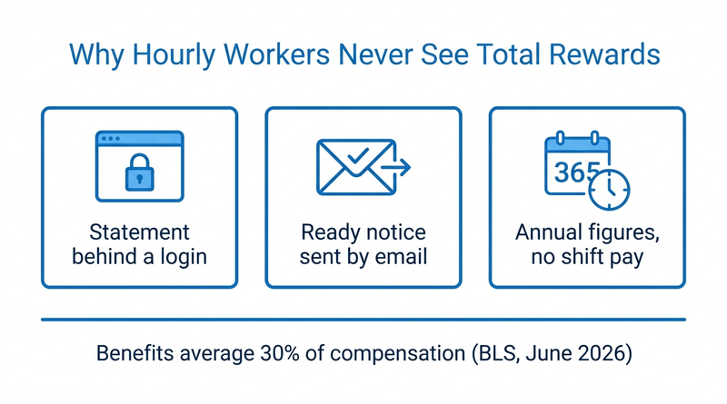 Why hourly workers never see Workday total rewards statements