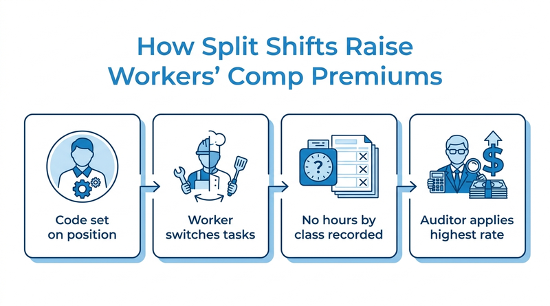 How split shifts raise workers' comp premiums in Workday
