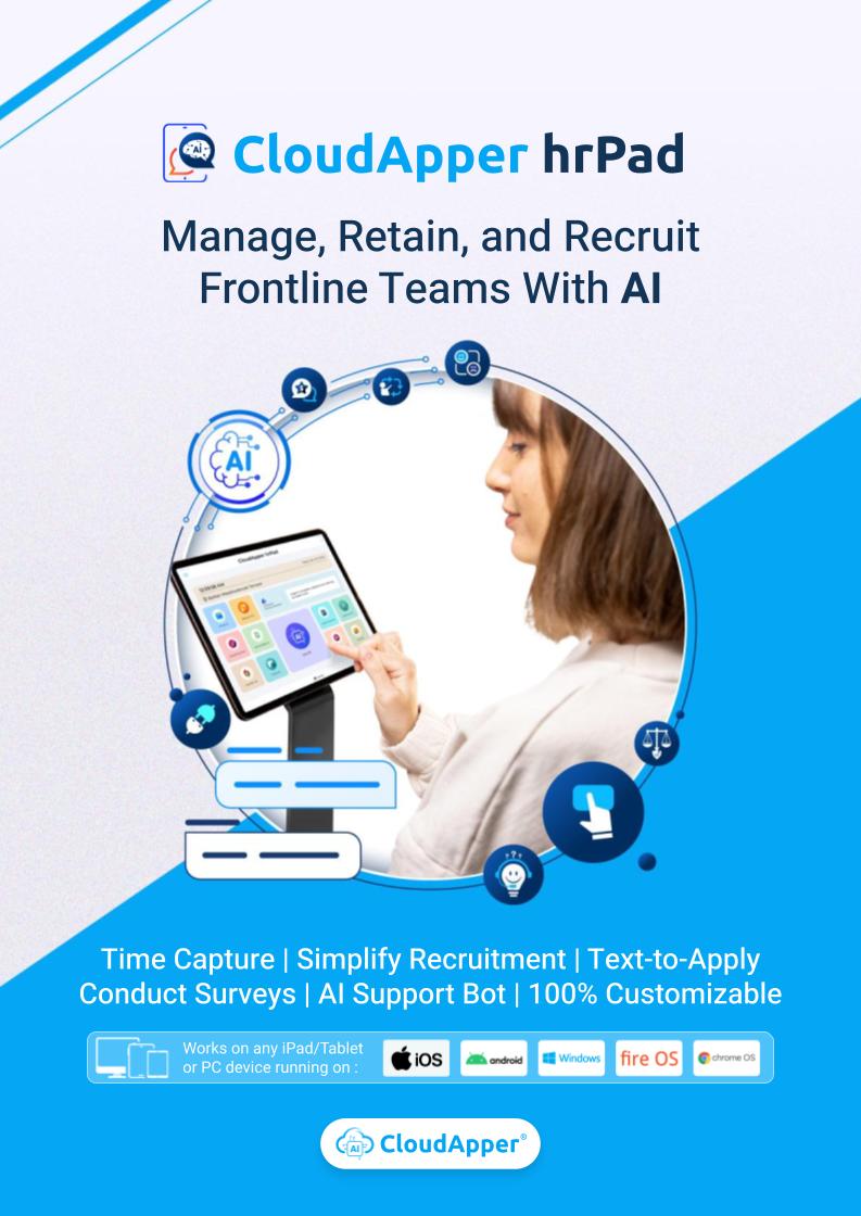 Unlock Frontline Workforce Success with CloudApper hrPad