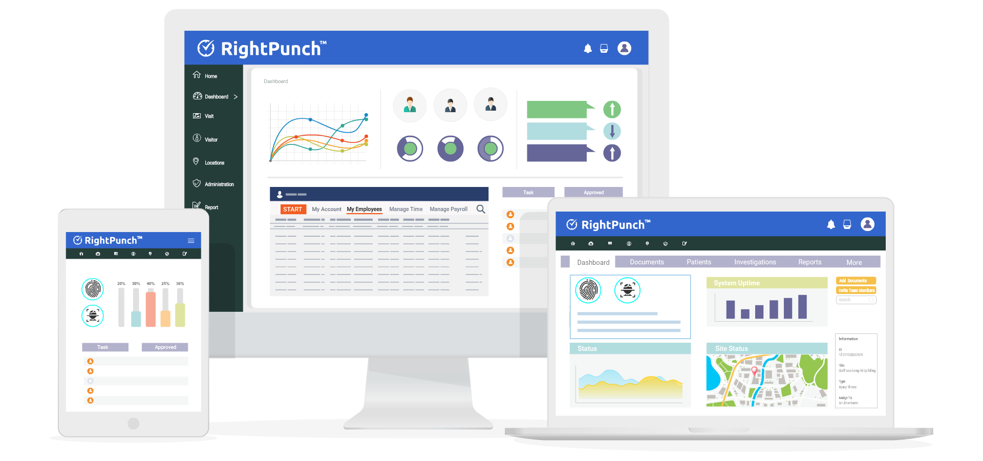 CloudApper-RightPunch-face-matching--time-clock-overview